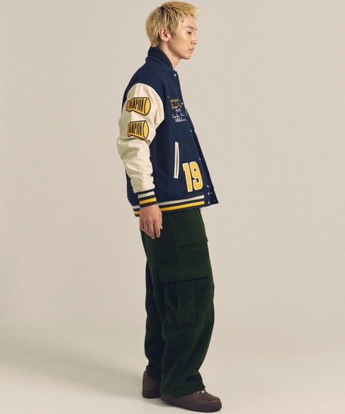 Champion(チャンピオン)の「CH-VARCITY JACKET(その他アウター・メンズ・ネイビー/キャメル・XL/L)」の17枚目の写真