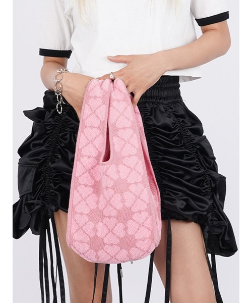 【セール】【ZOZOTOWN限定】Pixel Clover knit bag/ピクセルクローバーニットバッグ（トートバッグ）｜PAMEO POSE（パメオポーズ）