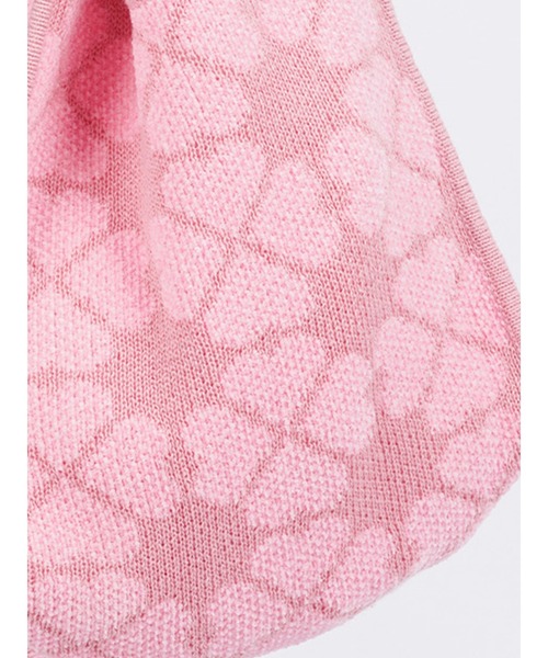 PAMEO POSE(パメオポーズ)の「【ZOZOTOWN限定】Pixel Clover knit bag/ピクセルクローバーニットバッグ(トートバッグ・レディース・ピンク/レッド・FREE)」の5枚目の写真