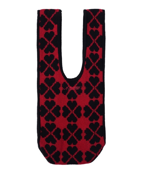 PAMEO POSE(パメオポーズ)の「【ZOZOTOWN限定】Pixel Clover knit bag/ピクセルクローバーニットバッグ(トートバッグ・レディース・ピンク/レッド・FREE)」の7枚目の写真