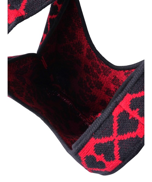PAMEO POSE(パメオポーズ)の「【ZOZOTOWN限定】Pixel Clover knit bag/ピクセルクローバーニットバッグ(トートバッグ・レディース・ピンク/レッド・FREE)」の10枚目の写真