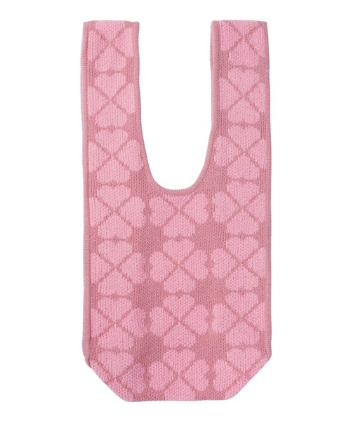 PAMEO POSE(パメオポーズ)の「【ZOZOTOWN限定】Pixel Clover knit bag/ピクセルクローバーニットバッグ(トートバッグ・レディース・ピンク/レッド・FREE)」の12枚目の写真