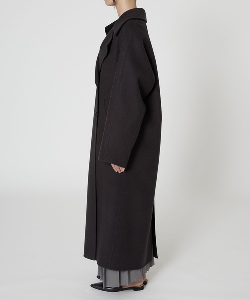 BABYLONE リバーダブルロングコート　チャコール　フリー BABYLONE（バビロン）の「【新色先行予約】リバーダブルロングコート