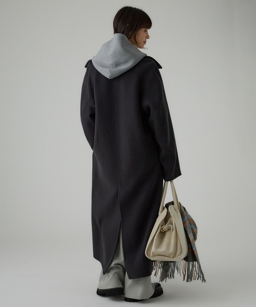 ☆バビロン☆ リバーダブルロングコート BABYLONE ステンカラーコート コート リバーダブルロングコート