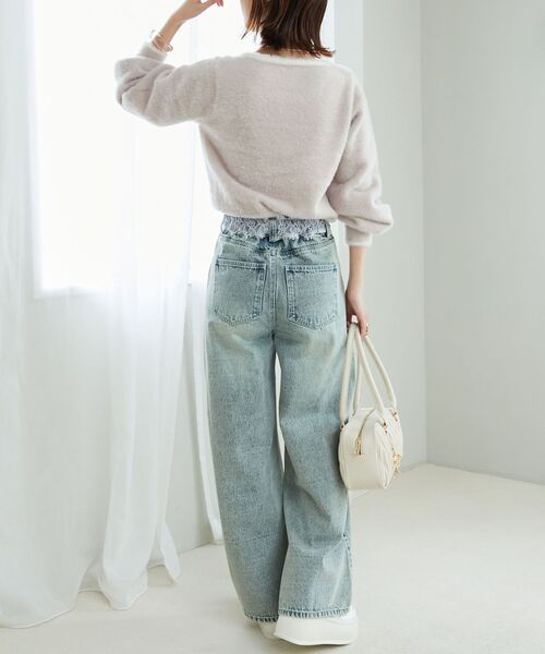 MAJESTIC LEGON(マジェスティックレゴン)の「ふわふわtwinsニット(ニット/セーター・レディース・ホワイト系その他2/グレー系その他/ピンク系その他2・MEDIUM)」の20枚目の写真