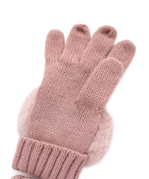 Ampersand（アンパサンド）の「リボン手袋（手袋・キッズ・ピンク/グレー/アイボリー・95/120/140）」の7枚目の写真