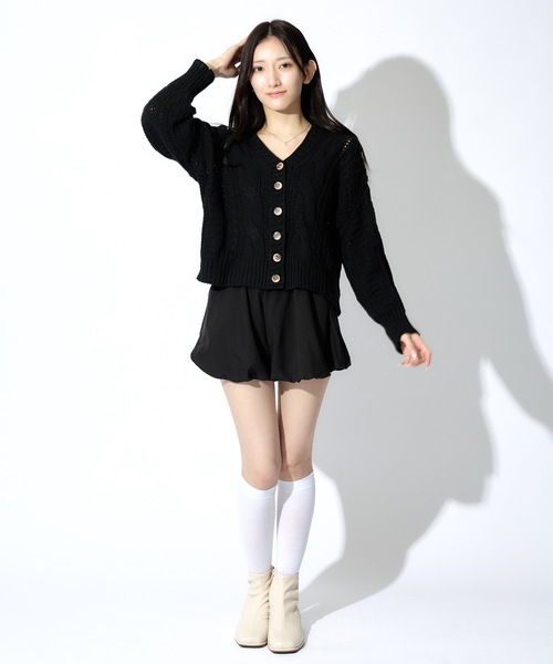 ALLuRing ChaRm（アリュリングチャーム）の「Balloon Mini Skirt / バルーンミニスカート（スカート・レディース・ホワイト/ブラック・S/M）」の16枚目の写真