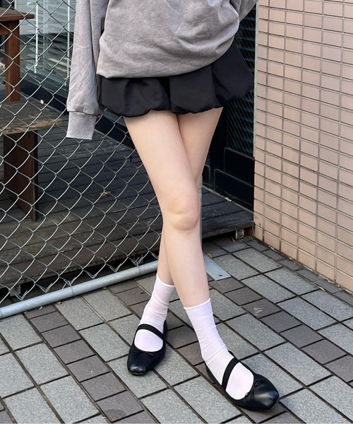 ALLuRing ChaRm（アリュリングチャーム）の「Balloon Mini Skirt / バルーンミニスカート（スカート・レディース・ホワイト/ブラック・S/M）」の22枚目の写真