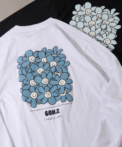 (What it isNt)ART BY MARKGONZALES(ワットイットイズント)の「【MARKGONZALES】What it isNt LONG SLEEVE TEE(Tシャツ/カットソー・メンズ・ライトグレー/パープル/エメラルド/ホワイト系1/ブラック系1/ライトグレー系2/ブラック系その他2/ホワイト系その他2・M/L/XL)」の2枚目の写真