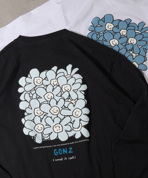 (What it isNt)ART BY MARKGONZALES(ワットイットイズント)の「【MARKGONZALES】What it isNt LONG SLEEVE TEE(Tシャツ/カットソー・メンズ・ライトグレー/パープル/エメラルド/ホワイト系1/ブラック系1/ライトグレー系2/ブラック系その他2/ホワイト系その他2・M/L/XL)」の4枚目の写真