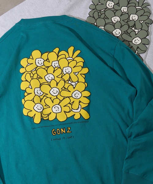 (What it isNt)ART BY MARKGONZALES(ワットイットイズント)の「【MARKGONZALES】What it isNt LONG SLEEVE TEE(Tシャツ/カットソー・メンズ・ライトグレー/パープル/エメラルド/ホワイト系1/ブラック系1/ライトグレー系2/ブラック系その他2/ホワイト系その他2・M/L/XL)」の7枚目の写真