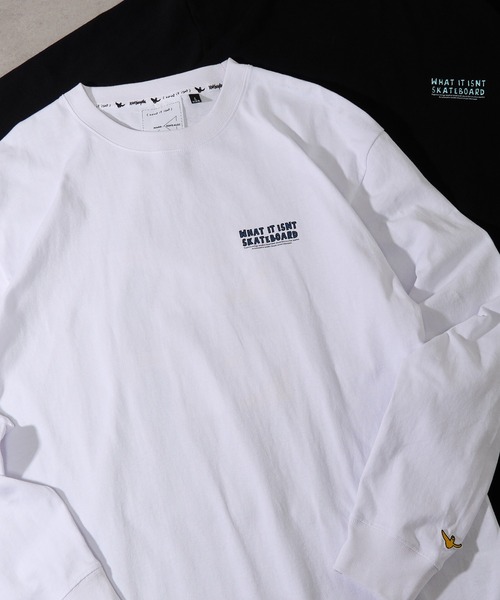(What it isNt)ART BY MARKGONZALES(ワットイットイズント)の「【MARKGONZALES】What it isNt LONG SLEEVE TEE(Tシャツ/カットソー・メンズ・ライトグレー/パープル/エメラルド/ホワイト系1/ブラック系1/ライトグレー系2/ブラック系その他2/ホワイト系その他2・M/L/XL)」の12枚目の写真