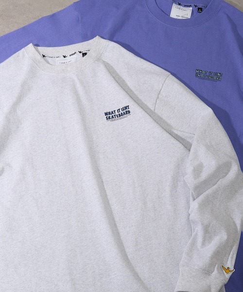 (What it isNt)ART BY MARKGONZALES(ワットイットイズント)の「【MARKGONZALES】What it isNt LONG SLEEVE TEE(Tシャツ/カットソー・メンズ・ライトグレー/パープル/エメラルド/ホワイト系1/ブラック系1/ライトグレー系2/ブラック系その他2/ホワイト系その他2・M/L/XL)」の16枚目の写真