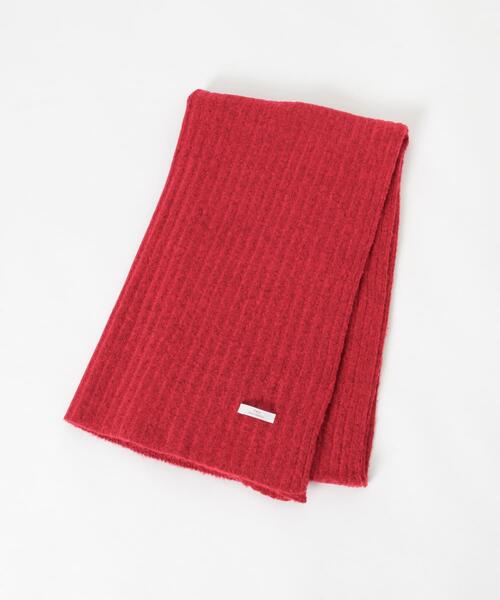 ITEMS URBANRESEARCH（アイテムズ アーバンリサーチ）の「リブニットビッグストール（ストール/ショール・レディース・レッド/モカ/グレー系その他・-）」の4枚目の写真