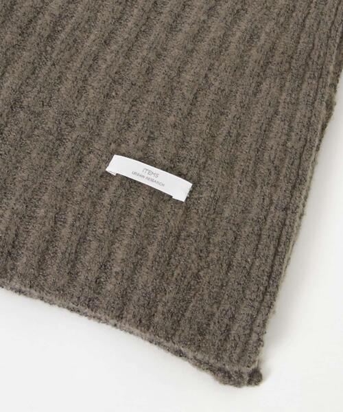 ITEMS URBANRESEARCH（アイテムズ アーバンリサーチ）の「リブニットビッグストール（ストール/ショール・レディース・レッド/モカ/グレー系その他・-）」の14枚目の写真