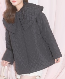 【ZOZO限定】ビッグカラー中綿キルティングショートコート