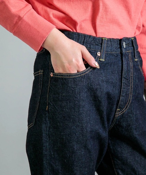 OMNIGOD（オムニゴッド）の「[OMNIGOD womens / オムニゴッド] 10ozデニム 5Pイージーテーパードパンツ（デニムパンツ・レディース・ワンウォッシュ・1/0）」の10枚目の写真