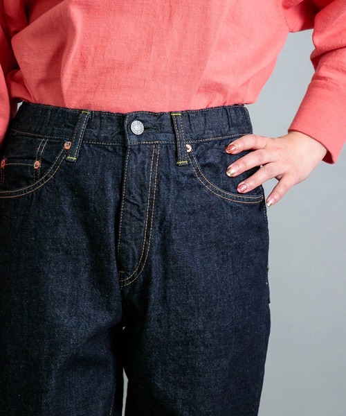 OMNIGOD（オムニゴッド）の「[OMNIGOD womens / オムニゴッド] 10ozデニム 5Pイージーテーパードパンツ（デニムパンツ・レディース・ワンウォッシュ・1/0）」の8枚目の写真