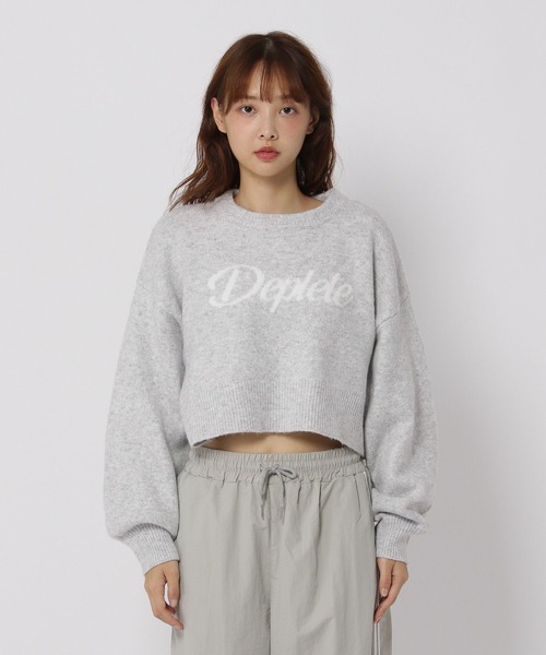 3.3 Field Trip （3.3フィールドトリップ）の「3.3 Field Trip／ジャガードロゴニット（ニット/セーター・レディース・グレー/ブルー・FREE）」の20枚目の写真