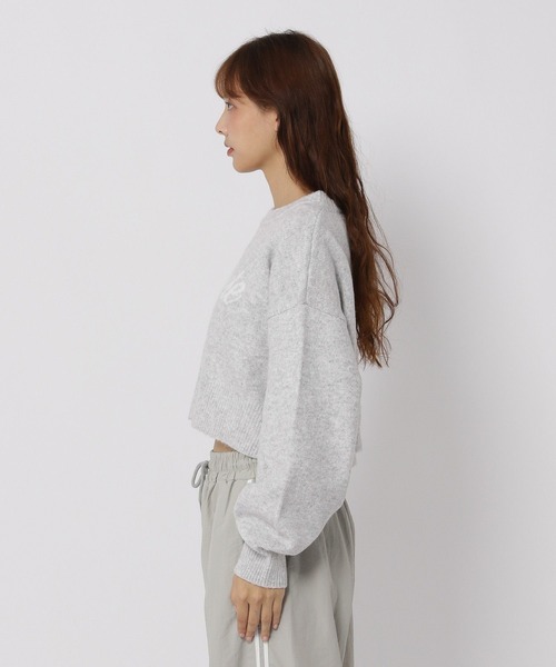 3.3 Field Trip （3.3フィールドトリップ）の「3.3 Field Trip／ジャガードロゴニット（ニット/セーター・レディース・グレー/ブルー・FREE）」の21枚目の写真