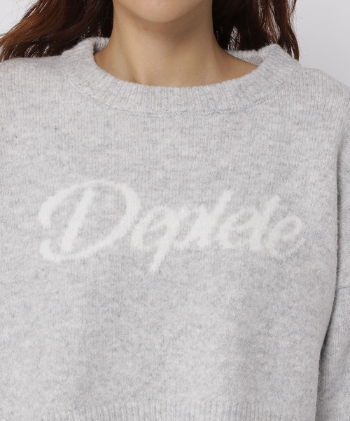 3.3 Field Trip （3.3フィールドトリップ）の「3.3 Field Trip／ジャガードロゴニット（ニット/セーター・レディース・グレー/ブルー・FREE）」の11枚目の写真