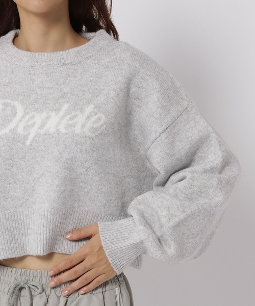 3.3 Field Trip （3.3フィールドトリップ）の「3.3 Field Trip／ジャガードロゴニット（ニット/セーター・レディース・グレー/ブルー・FREE）」の12枚目の写真