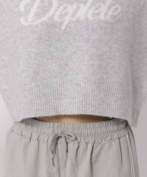 3.3 Field Trip （3.3フィールドトリップ）の「3.3 Field Trip／ジャガードロゴニット（ニット/セーター・レディース・グレー/ブルー・FREE）」の13枚目の写真