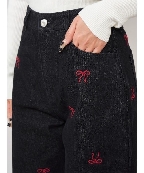 【新品未使用】Darich ランダムリボンデニムパンツ ランダムリボンデニムパンツ（デニムパンツ）｜Darich