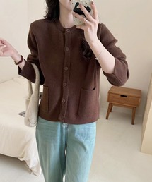 ポケット付きカーディガン