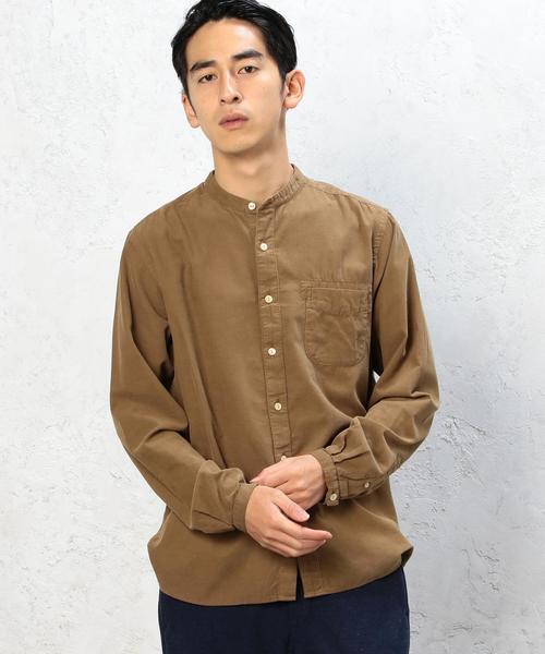 green label relaxing（グリーンレーベルリラクシング）の「□G/D CORDUROY BAND/C シャツ◆（Tシャツ/カットソー・メンズ・ブラウン/ネイビー/ホワイト・SMALL/MEDIUM/LARGE/X-LARGE）」の3枚目の写真