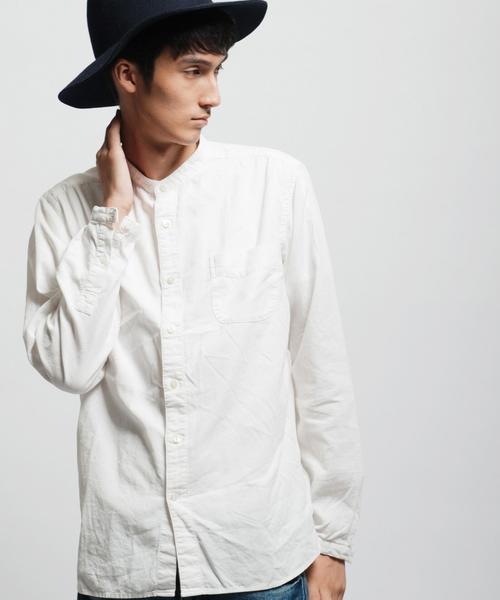 green label relaxing（グリーンレーベルリラクシング）の「□G/D CORDUROY BAND/C シャツ◆（Tシャツ/カットソー・メンズ・ブラウン/ネイビー/ホワイト・SMALL/MEDIUM/LARGE/X-LARGE）」の2枚目の写真