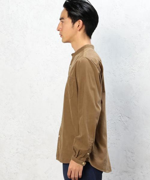 green label relaxing（グリーンレーベルリラクシング）の「□G/D CORDUROY BAND/C シャツ◆（Tシャツ/カットソー・メンズ・ブラウン/ネイビー/ホワイト・SMALL/MEDIUM/LARGE/X-LARGE）」の12枚目の写真