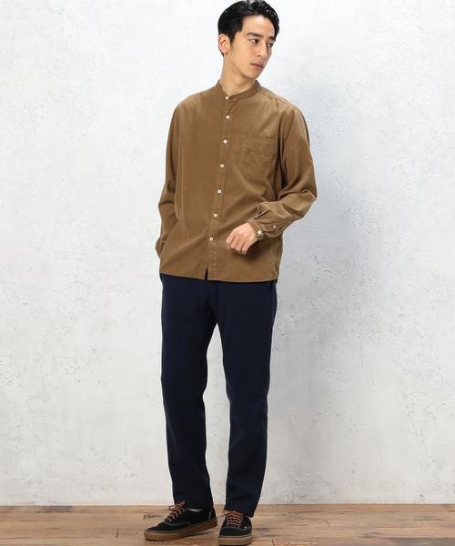green label relaxing（グリーンレーベルリラクシング）の「□G/D CORDUROY BAND/C シャツ◆（Tシャツ/カットソー・メンズ・ブラウン/ネイビー/ホワイト・SMALL/MEDIUM/LARGE/X-LARGE）」の13枚目の写真