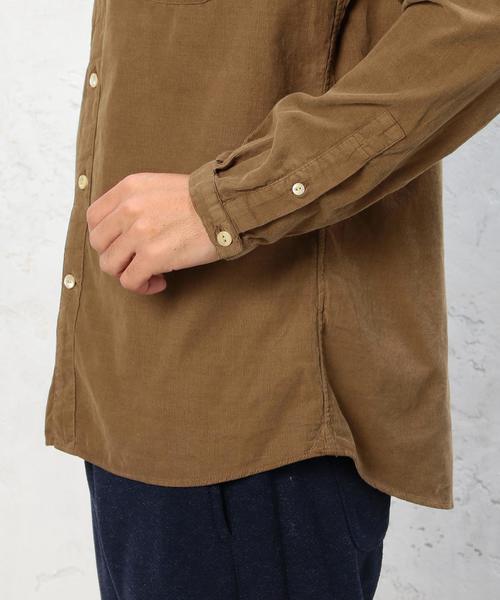 green label relaxing（グリーンレーベルリラクシング）の「□G/D CORDUROY BAND/C シャツ◆（Tシャツ/カットソー・メンズ・ブラウン/ネイビー/ホワイト・SMALL/MEDIUM/LARGE/X-LARGE）」の15枚目の写真