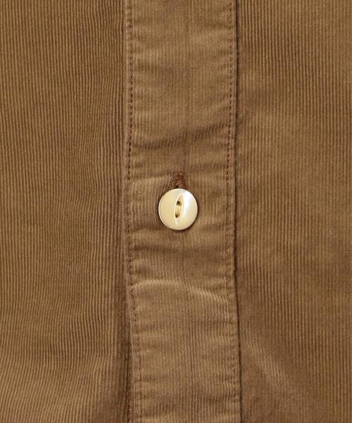 green label relaxing（グリーンレーベルリラクシング）の「□G/D CORDUROY BAND/C シャツ◆（Tシャツ/カットソー・メンズ・ブラウン/ネイビー/ホワイト・SMALL/MEDIUM/LARGE/X-LARGE）」の4枚目の写真