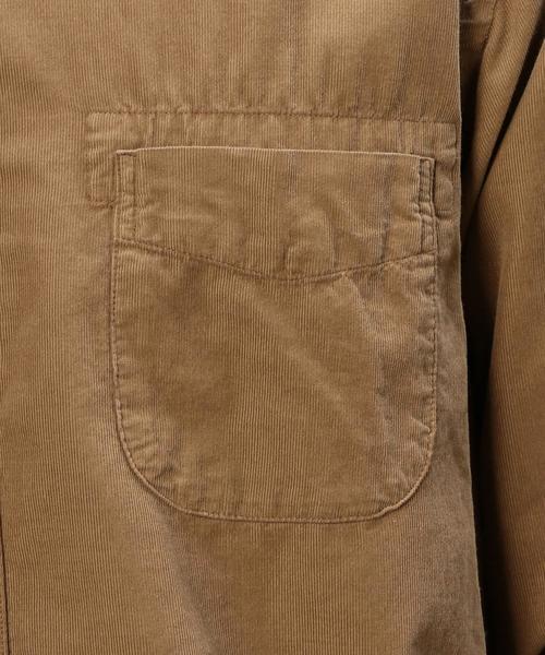green label relaxing（グリーンレーベルリラクシング）の「□G/D CORDUROY BAND/C シャツ◆（Tシャツ/カットソー・メンズ・ブラウン/ネイビー/ホワイト・SMALL/MEDIUM/LARGE/X-LARGE）」の5枚目の写真