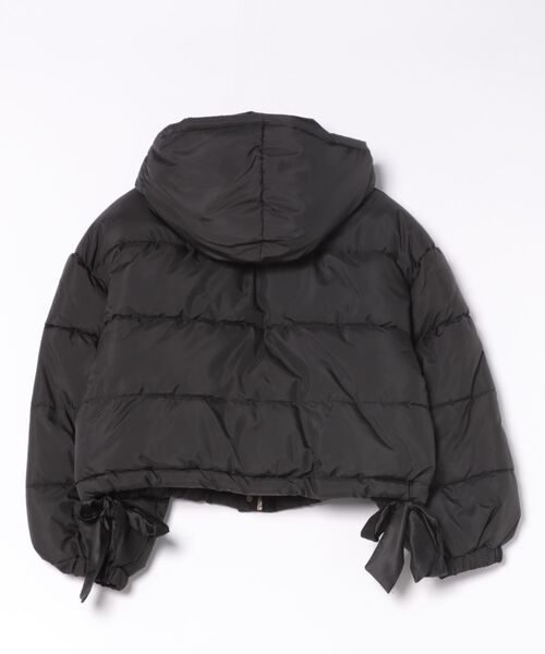 3.3 Field Trip （3.3フィールドトリップ）の「3.3 Field Trip／裾リボンナカワタジャケット（ダウンジャケット/コート・レディース・ブラック/オフホワイト・FREE）」の4枚目の写真