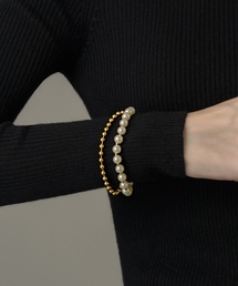 muku(N)BRACELET/SAFETY PIN×PEARL(uXbg)
