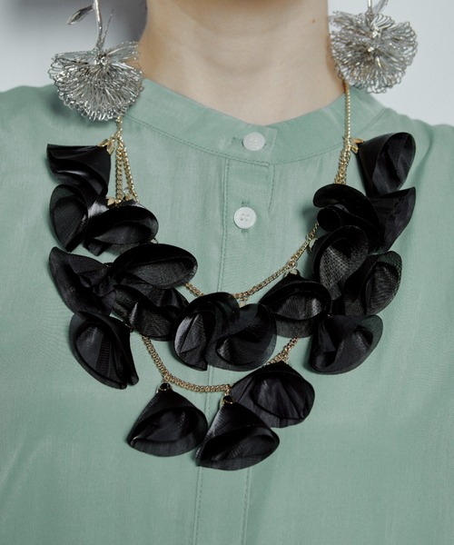 オーガンジータッセルネックレス（ネックレス）｜manana suerte