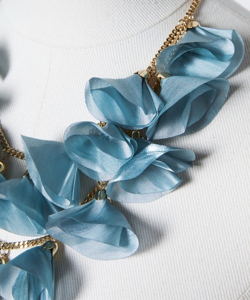 オーガンジータッセルネックレス（ネックレス）｜manana suerte