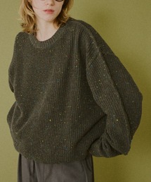 BROKEN BASE | ドローコードカラーネップインサイドアウトニット(ニット/セーター)