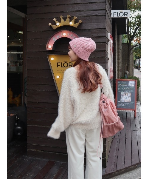 JUMELLE(ジュメロ)の「fuzzy knit(ニット/セーター・レディース・アイボリー/グレイッシュベージュ・MEDIUM)」の15枚目の写真