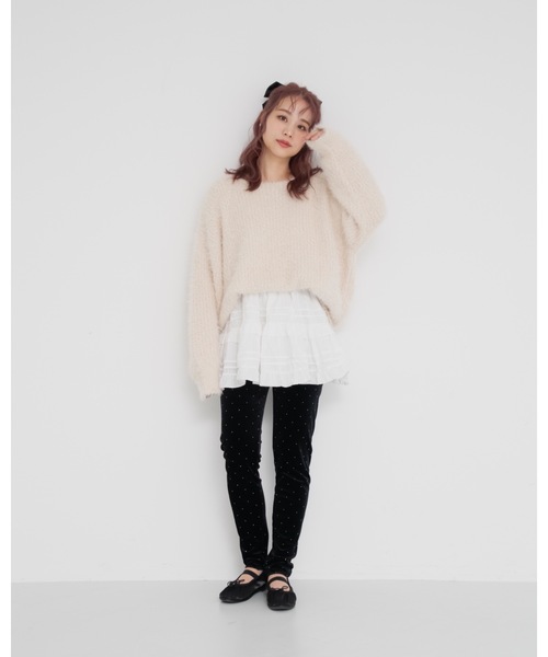 JUMELLE(ジュメロ)の「fuzzy knit(ニット/セーター・レディース・アイボリー/グレイッシュベージュ・MEDIUM)」の9枚目の写真