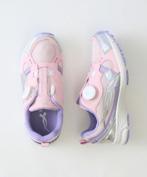 DIAL DRIVE（ダイヤルドライブ）の「【DIAL DRIVE】ダイヤルドライブ SHELL（スニーカー・キッズ・ホワイト/ブラック/ピンク/パープル・21cm/22cm/20cm/19cm/22.5cm/21.5cm/23cm/18cm）」の4枚目の写真