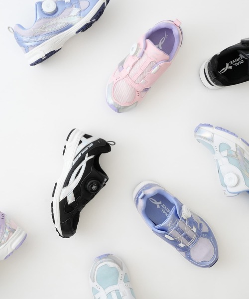 DIAL DRIVE（ダイヤルドライブ）の「【DIAL DRIVE】ダイヤルドライブ SHELL（スニーカー・キッズ・ホワイト/ブラック/ピンク/パープル・21cm/22cm/20cm/19cm/22.5cm/21.5cm/23cm/18cm）」の17枚目の写真