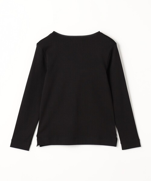 green label relaxing（グリーンレーベルリラクシング）の「ベーシック フライス Vネック プルオーバー カットソー（Tシャツ/カットソー・レディース・オフホワイト/ブラック・FREE）」の16枚目の写真