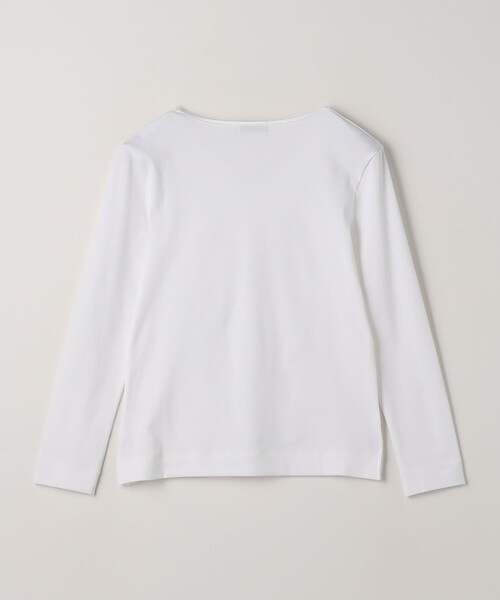 green label relaxing（グリーンレーベルリラクシング）の「ベーシック フライス Vネック プルオーバー カットソー（Tシャツ/カットソー・レディース・オフホワイト/ブラック・FREE）」の22枚目の写真