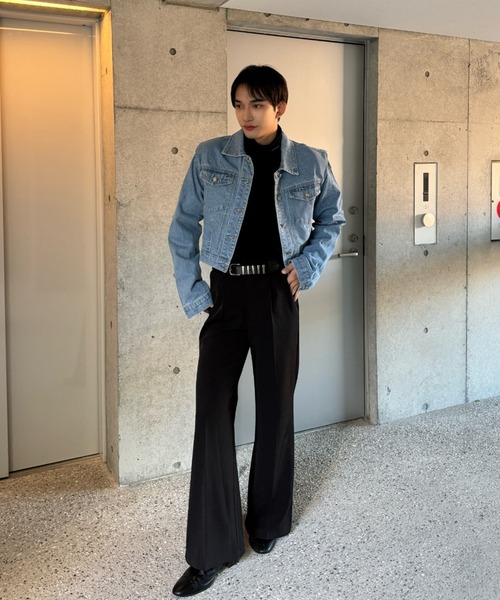 Otte(オッテ)の「クロップドデニムジャケット(デニムジャケット・メンズ・ブルー・LARGE/MEDIUM)」の13枚目の写真