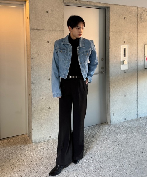 Otte(オッテ)の「クロップドデニムジャケット(デニムジャケット・メンズ・ブルー・LARGE/MEDIUM)」の11枚目の写真