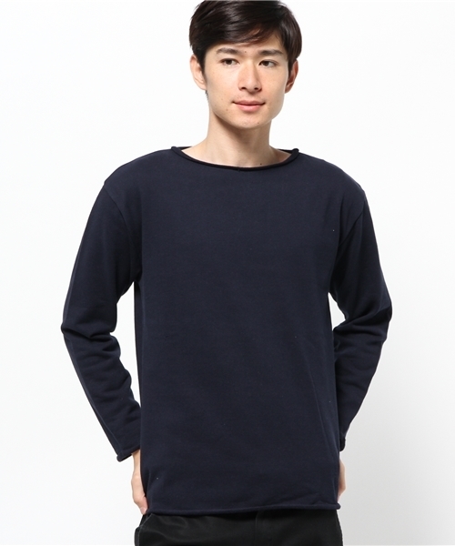 WHO'S WHO gallery（フーズフーギャラリー）の「POP裏毛ボートネックスウェット（スウェット・メンズ・ホワイト/グレー/ネイビー・MEDIUM/LARGE）」の3枚目の写真